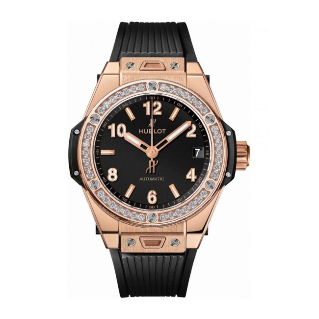 Hublot Big Bang One Click King Gold Diamonds Woman's Watch 465.OX.1180.RX.1204