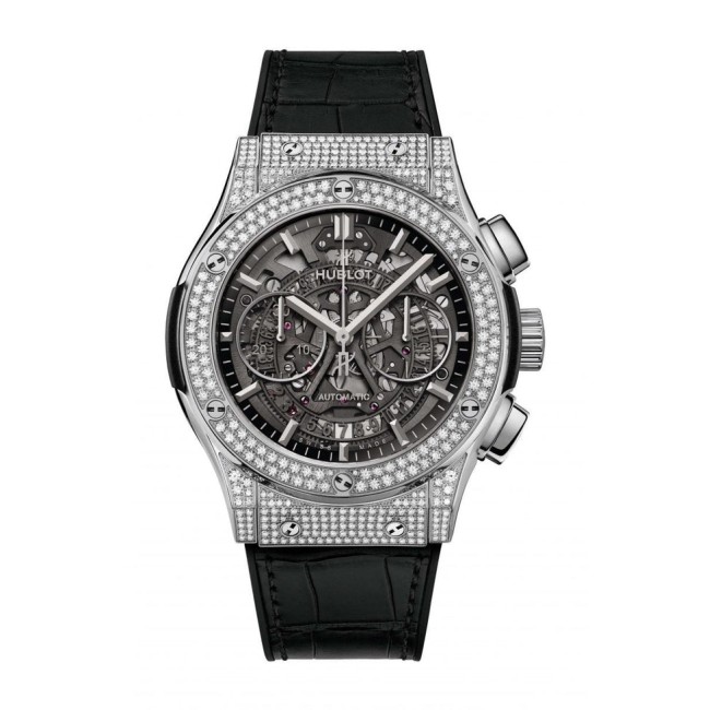 Hublot Classic Fusion Aerofusion Titanium Pavé Men's Watch 525.NX.0170.LR.1704