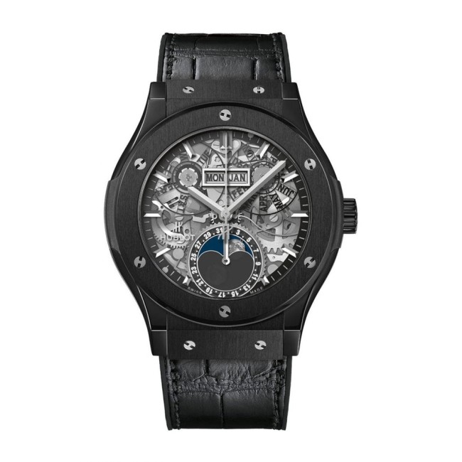 Hublot Classic Fusion Aerofusion Moonphase Black Magic Men's Watch 547.CX.0170.LR