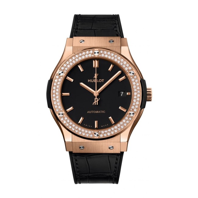 Hublot Classic Fusion King Gold Diamonds Men's Watch 511.OX.1181.LR.1104