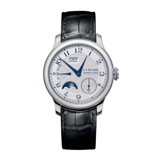 F.P.Journe 40mm Automatique Lune Men's Watch Black strap Platinum