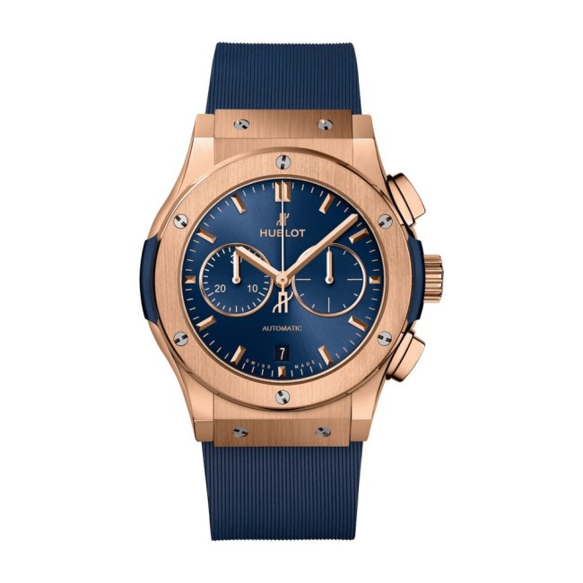 Hublot Classic Fusion Chronograph King Gold Blue Men's Watch 521.OX.7180.RX