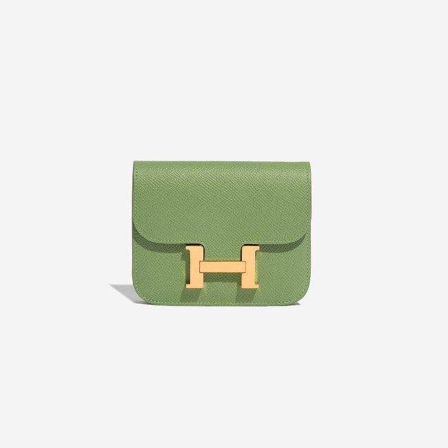 Constance Slim Wallet Epsom Vert Criquet