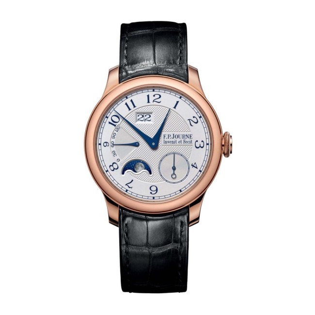 F.P.Journe 40mm Automatique Lune Men's Watch Black strap Red Gold