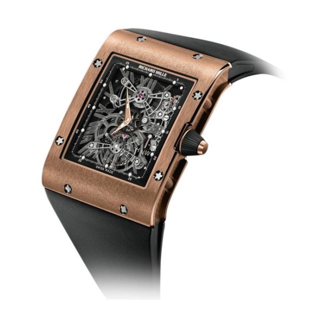 Richard Mille RM 017 Manual Winding Tourbillon Extra Flat Red Gold Men's watch Red Gold