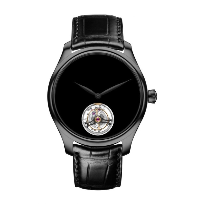 H. Moser & Cie Endeavour Tourbillon Vantablack® Black Hands Men's Watch 1804-1206