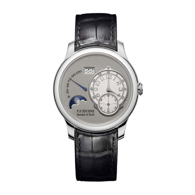 F.P.Journe 40mm Lune Men's Watch Black strap Platinum