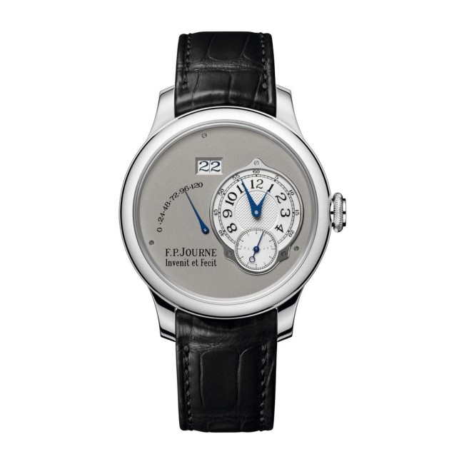 F.P.Journe 40mm Automatique Men's Watch Black strap Platinum