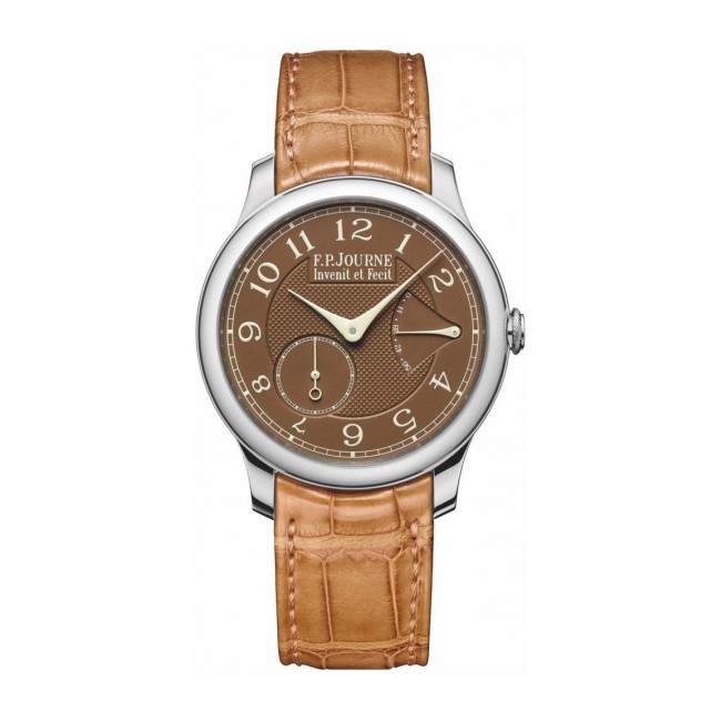 F.P.Journe 40mm Chronomètre Souverain Havana Men's Watch Brown strap Platinum