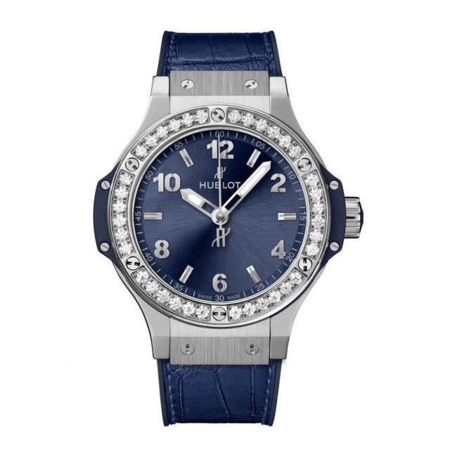 Hublot Big Bang Steel Blue Diamonds Woman's Watch 361.SX.7170.LR.1204