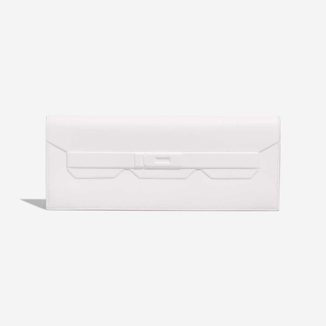 Birkin Shadow Cut Clutch Swift New White