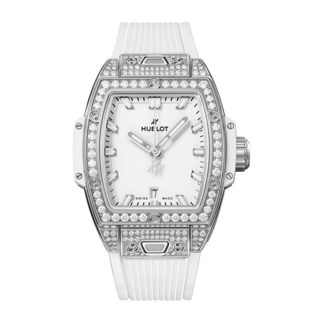 Hublot Spirit of Big Bang Steel White Pavé Woman's Watch 682.SE.2010.RW.1604