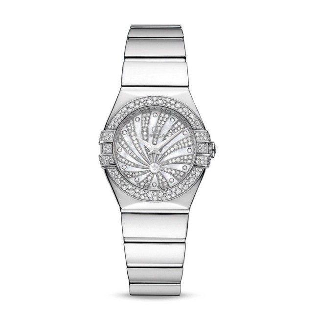 Omega Quartz 24 mm Woman's watch 123.55.24.60.55.014