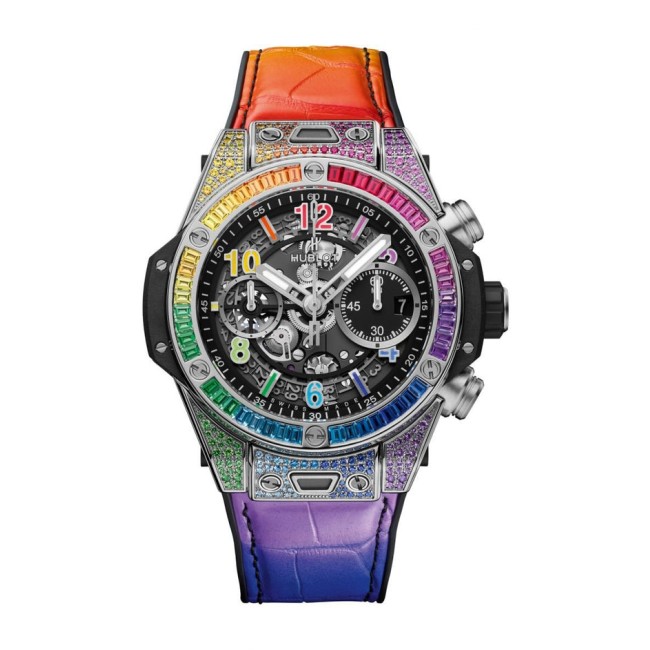 Hublot Big Bang Unico Titanium Rainbow Men's Watch 441.NX.1117.LR.0999