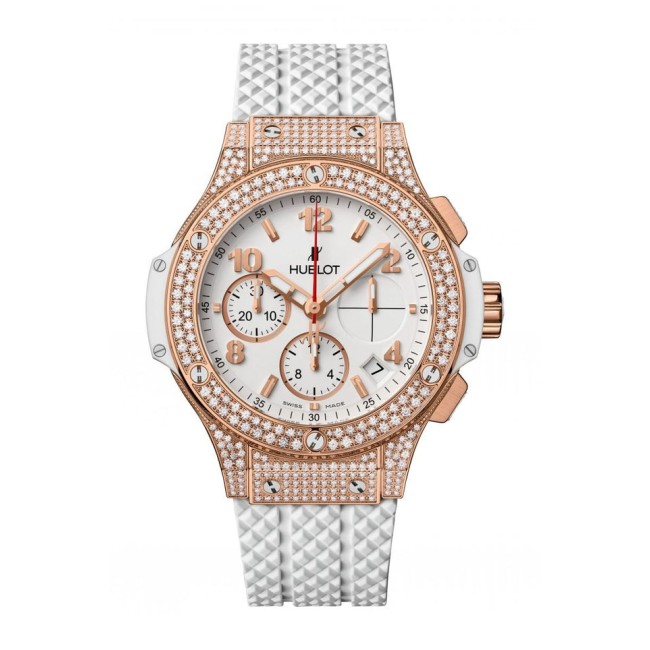 Hublot Big Bang Gold White Pavé Woman's Watch 341.PE.230.RW.174