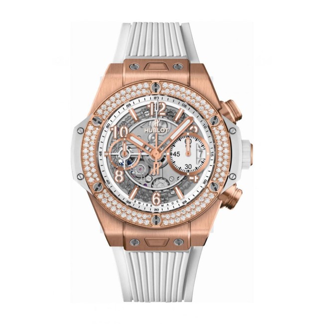 Hublot Big Bang Unico King Gold White Diamonds Men's Watch 441.OE.2010.RW.1104