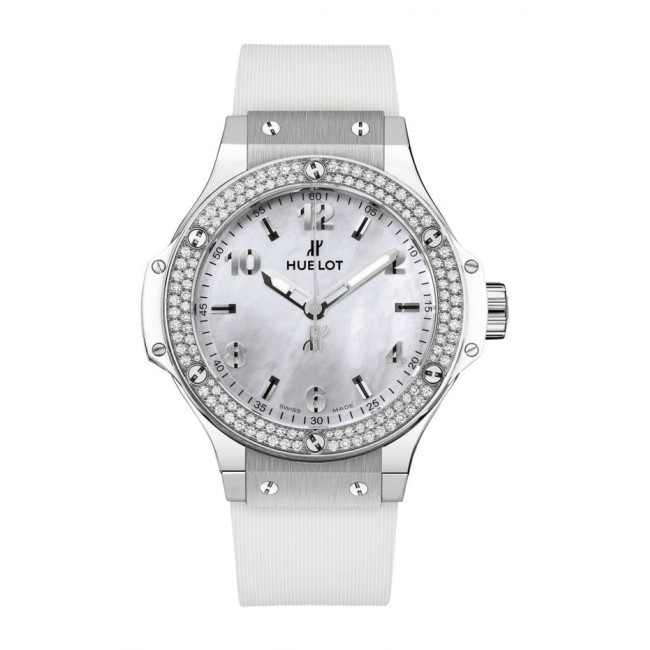 Hublot Big Bang All White Diamonds Mother of Pearl Woman's Watch 361.SE.6010.RW.1104