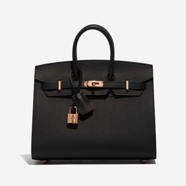 Birkin 25 HSS Epsom Black / Jaune Ambre