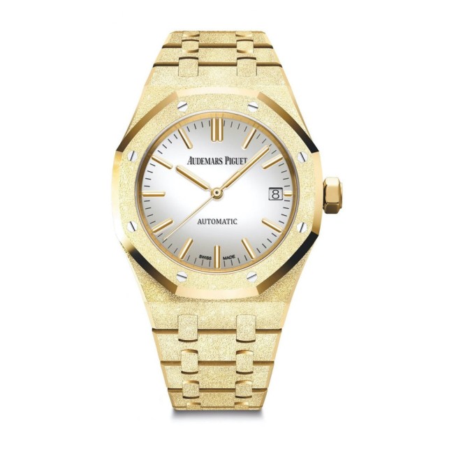 Audemars Piguet Royal Oak Frosted Gold Selfwinding Woman's Watch 15454BA.GG.1259BA.02