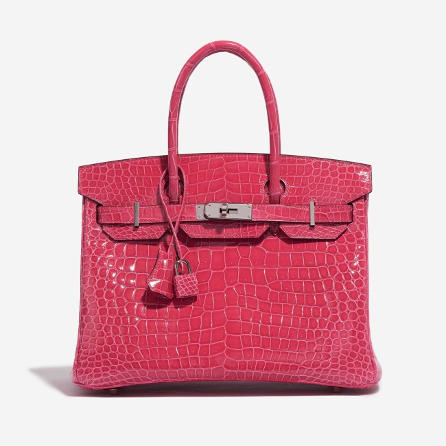 Birkin 30 Porosus Crocodile Rose Extreme