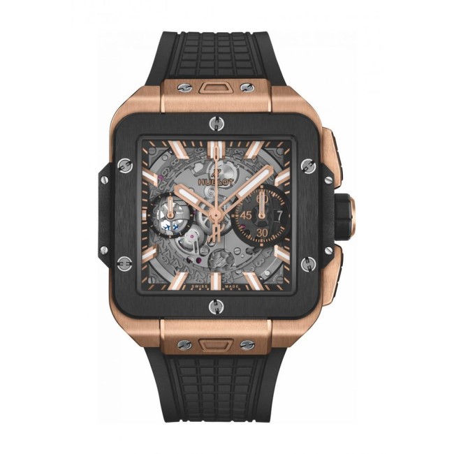 Hublot Square Bang Unico King Gold Ceramic Men's Watch 821.OM.0180.RX