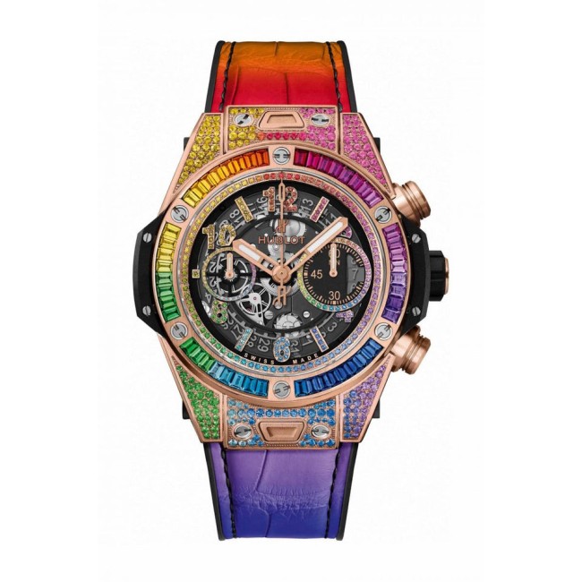 Hublot Big Bang Unico Rainbow King Gold Men's Watch 411.OX.9910.LR.0999