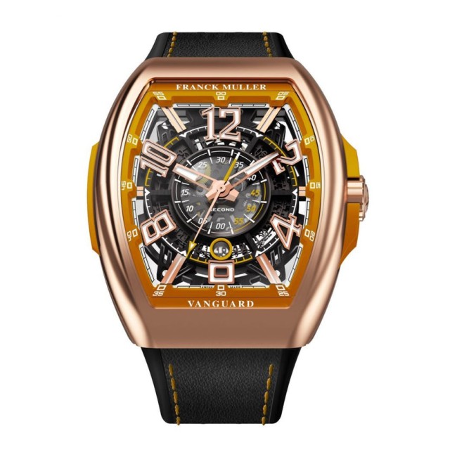 Franck Muller Vanguard Racing Skeleton Men's Watch V 45 SC DT SQT RCG (OR) 5N