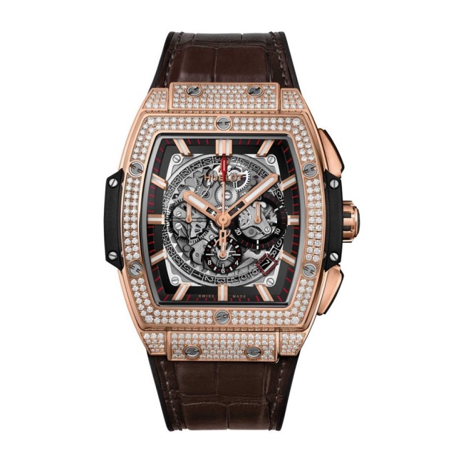 Hublot Spirit Of Big Bang King Gold Pavé Men's Watch 641.OX.0183.LR.1704