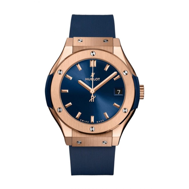 Hublot Classic Fusion King Gold Blue Men's Watch 542.OX.7180.RX