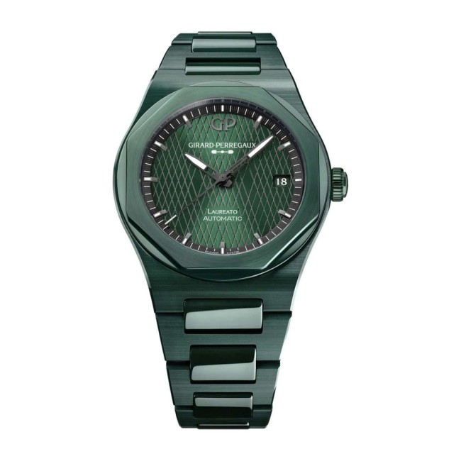 Girard-Perregaux Laureato Green Ceramic Aston Martin Edition Men's Watch 81005-32-3080-1CX