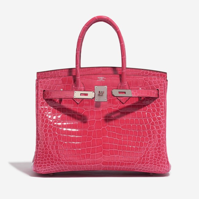 Birkin 30 Porosus Crocodile Rose Extreme