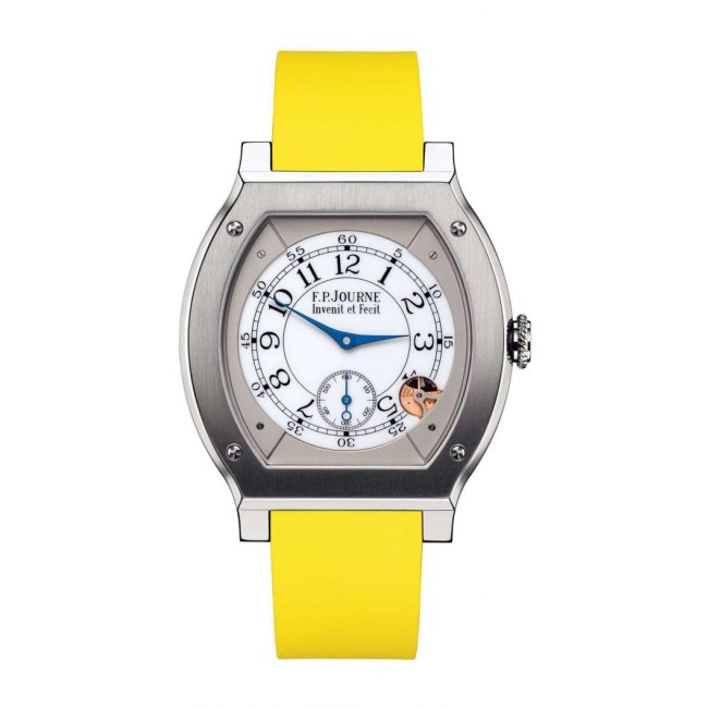 F.P.Journe 40mm élégante 48 Titanium Men's Watch Yellow strap Titanium