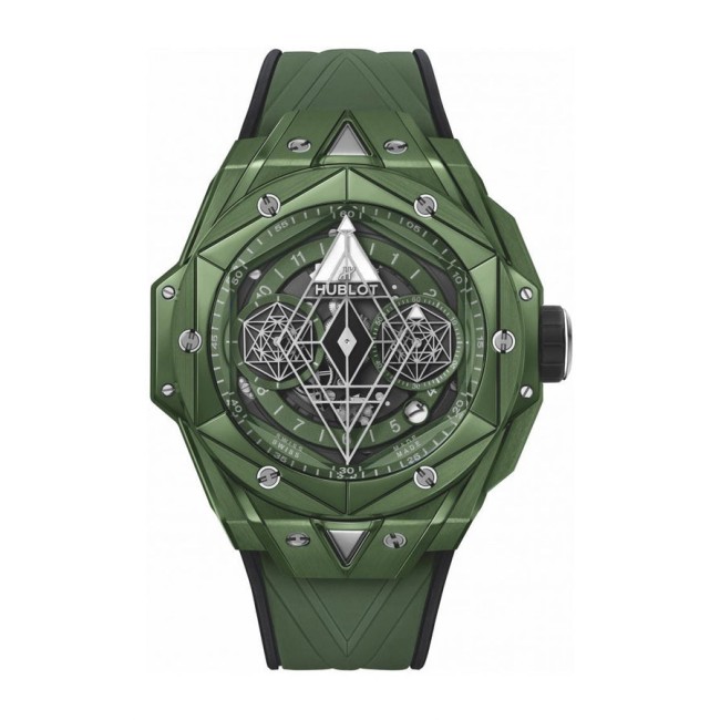 Hublot Big Bang Unico Sang Bleu II Green Ceramic Men's Watch 418.GX.5207.RX.MXM22