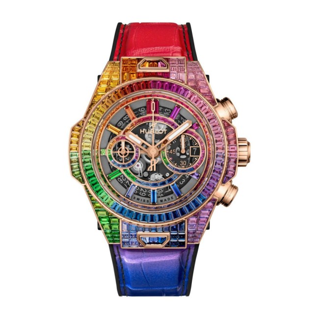 Hublot Big Bang Unico High Jewellery King Gold Rainbow Men's Watch 421.OX.9099.LR.9999