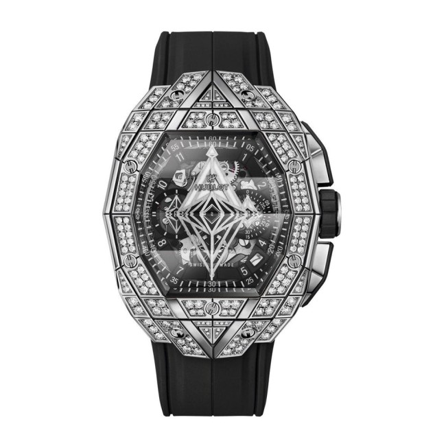 Hublot Spirit of Big Bang Sang Bleu Titanium Pavé Men's Watch 648.NX.0107.RX.1604.MXM23