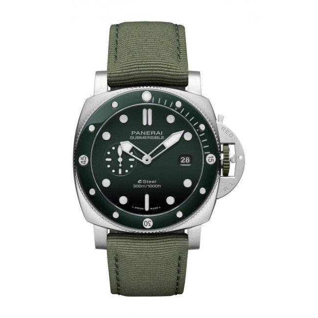 Panerai Submersible QuarantaQuattro eSteel Verde Smeraldo Men's watch PAM01287