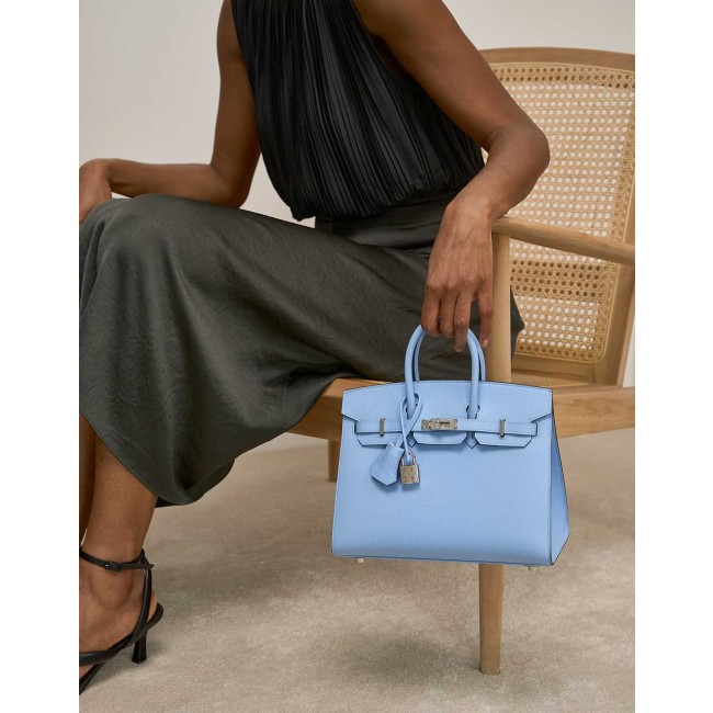 Birkin 25 Epsom Bleu Céleste