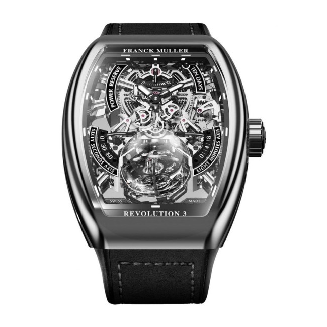 Franck Muller Vanguard Revolution 3 Skeleton Men's Watch V 50 REV 3 PR SQT (NR) AC