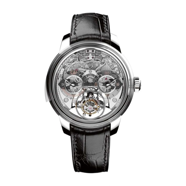 Girard-Perregaux Bridges Minute Repeater Tri-Axial Tourbillon Men's Watch 99830-21-000-BA6A