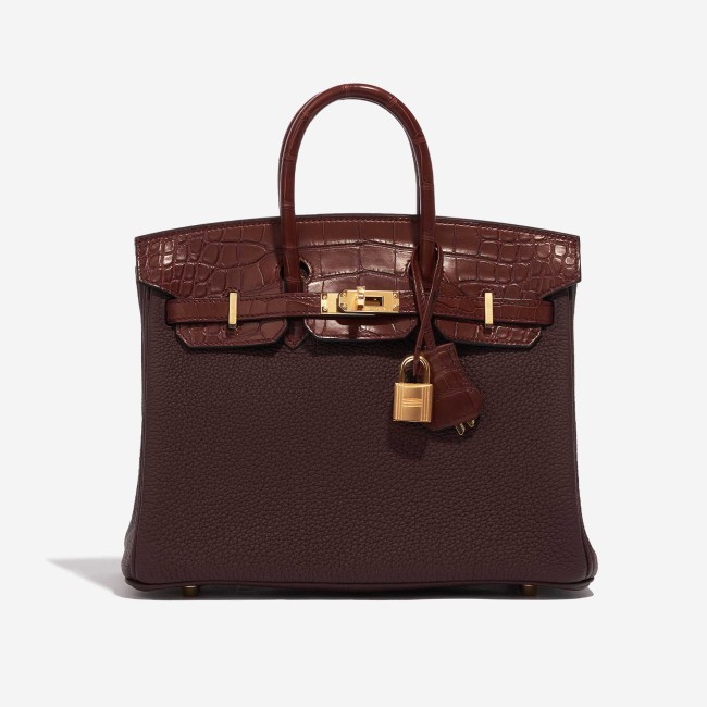 Birkin 25 Touch Matte Alligator / Togo Rouge Sellier / Bourgogne