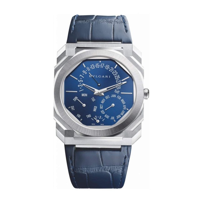 Bvlgari Octo Finissimo Perpetual Calendar Platinum Men's Watch 103463