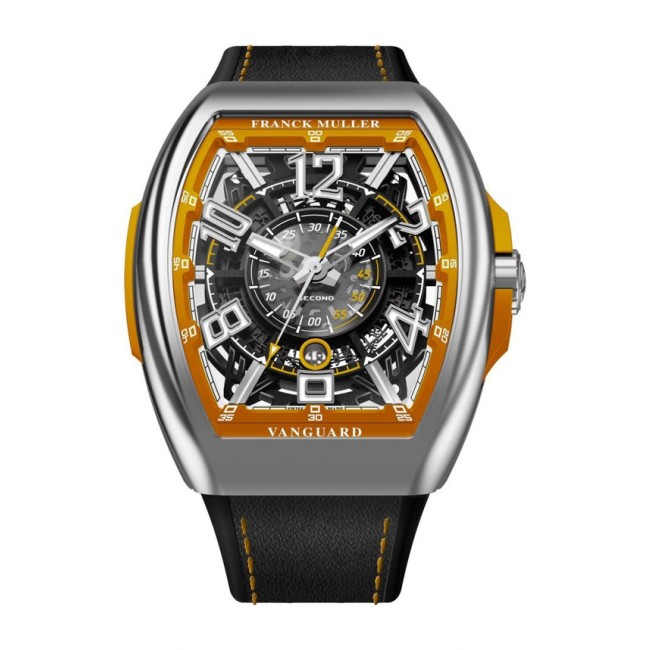 Franck Muller Vanguard Racing Skeleton Men's Watch V 45 SC DT SQT RCG (OR) AC