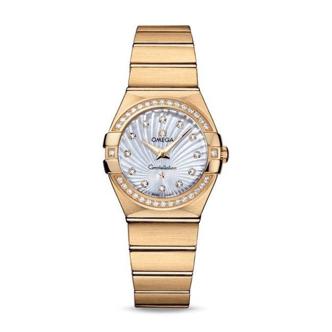 Omega Quartz 27 mm Woman's watch 123.55.27.60.55.003