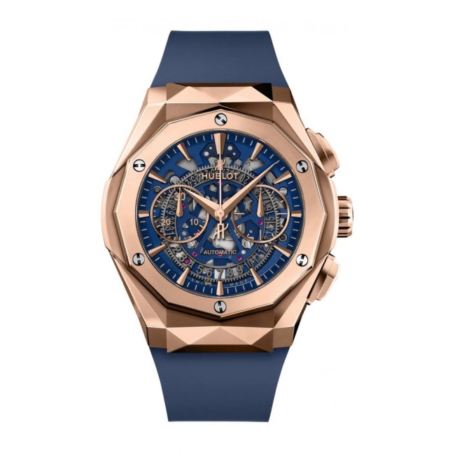 Hublot Classic Fusion Aerofusion Chronograph Orlinski King Gold Blue Men's Watch 525.OX.5180.RX.ORL21