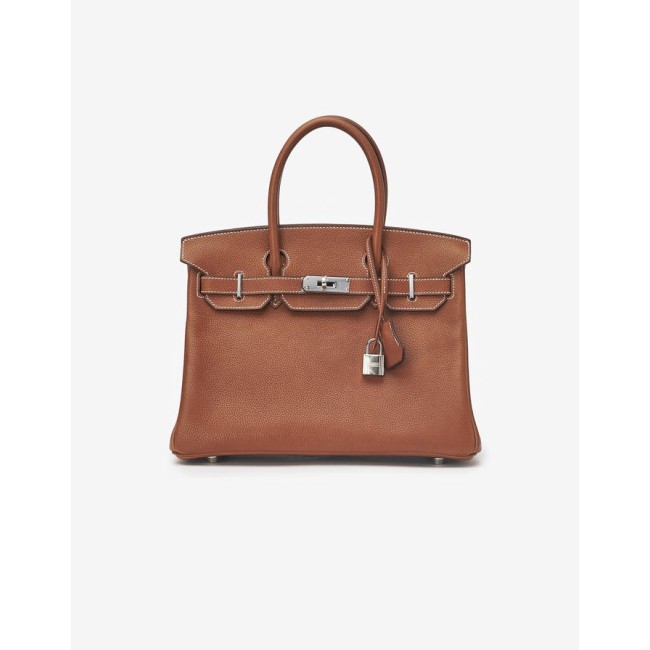 Birkin 30 Fauve Barenia Faubourg