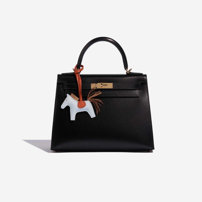 Hermes Rodeo PM Milo Lamb Blue Brume / Chai / Terre Battue