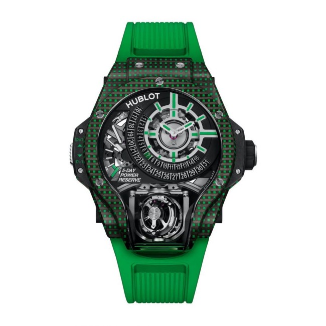 Hublot MP-09 Tourbillon Bi-Axis 5 Days Power Reserve 3D Carbone Men's Watch 909.QDG.1120.RX