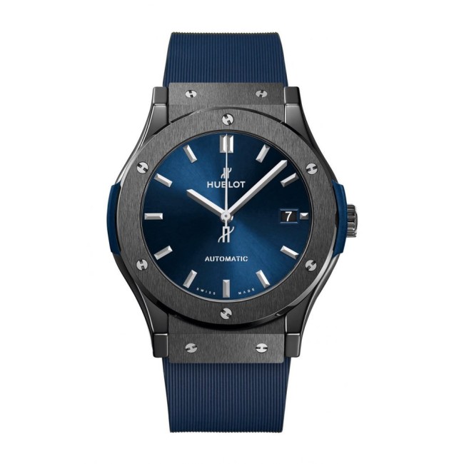 Hublot Classic Fusion Ceramic Blue Men's Watch 542.CM.7170.RX