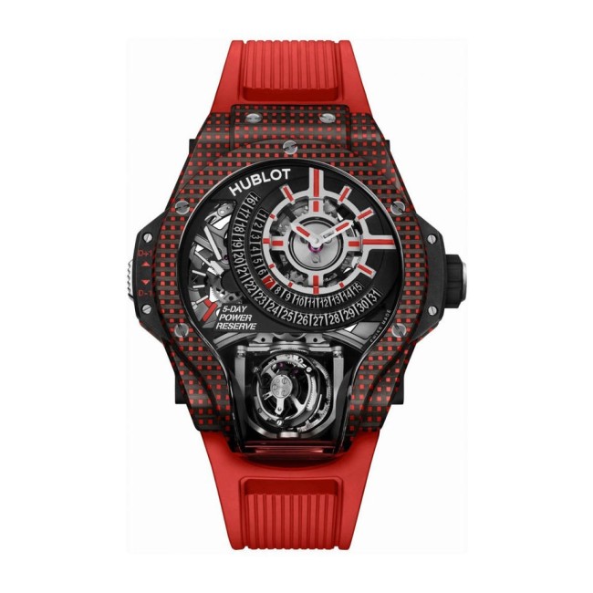 Hublot MP-09 Tourbillon Bi-Axis 5 Days Power Reserve 3D Carbone Men's Watch 909.QDR.1120.RX