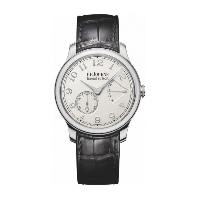 F.P.Journe 40mm Chronomètre Souverain Men's Watch Black strap Platinum